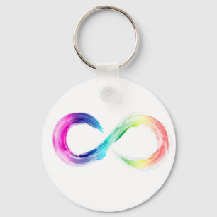 Porte-clés logo de la neurodiversité porte - clé