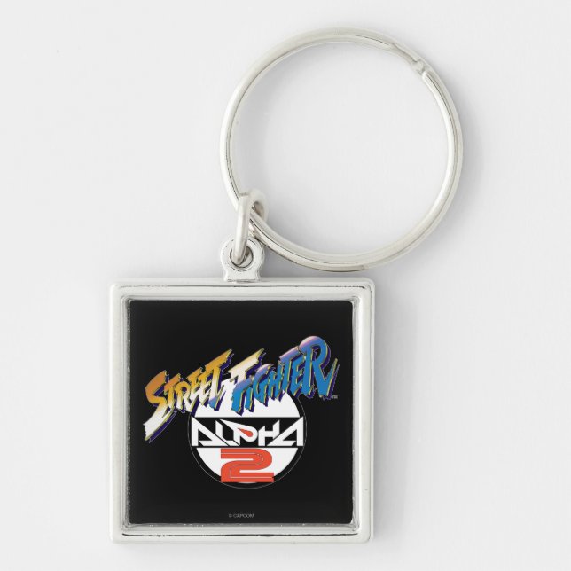 Porte-clés Logo de l'alpha 2 de Street Fighter (Devant)