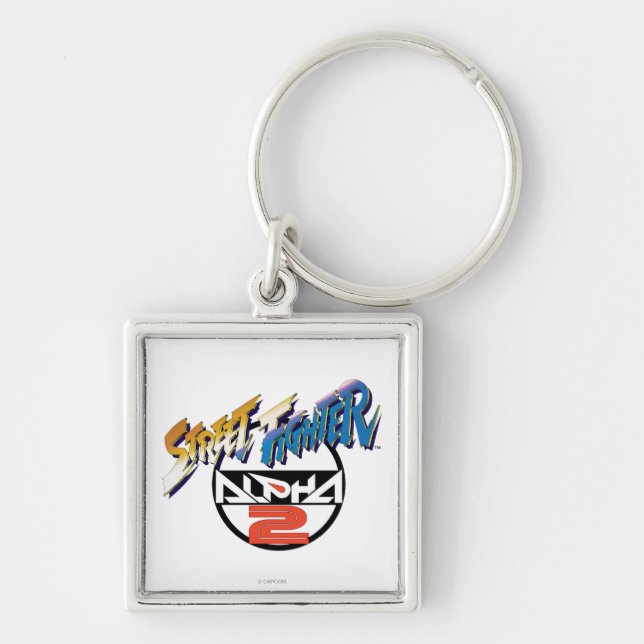 Porte-clés Logo de l'alpha 2 de Street Fighter (Devant)