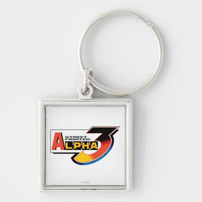 Porte-clés Logo de l'alpha 3 de Street Fighter (Devant)