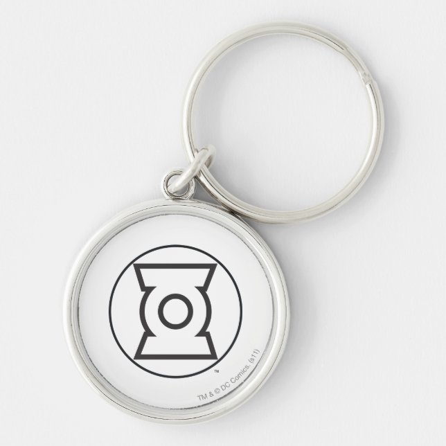 Porte-clés Logo de lanterne verte 12 (Devant)