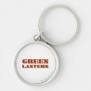 Porte-clés Logo de lanterne verte - Tan