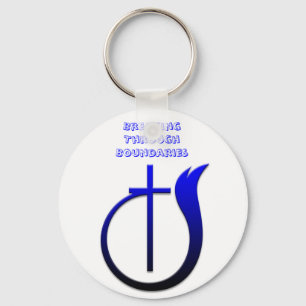 Porte-clés logo de l'église, franchir les limites