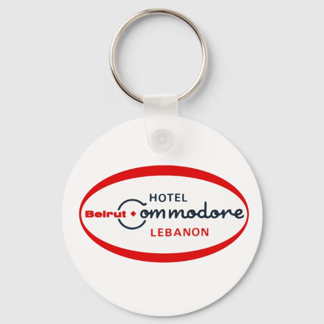 Porte-clés Logo de l'hôtel Commodore 1983 (Recto)