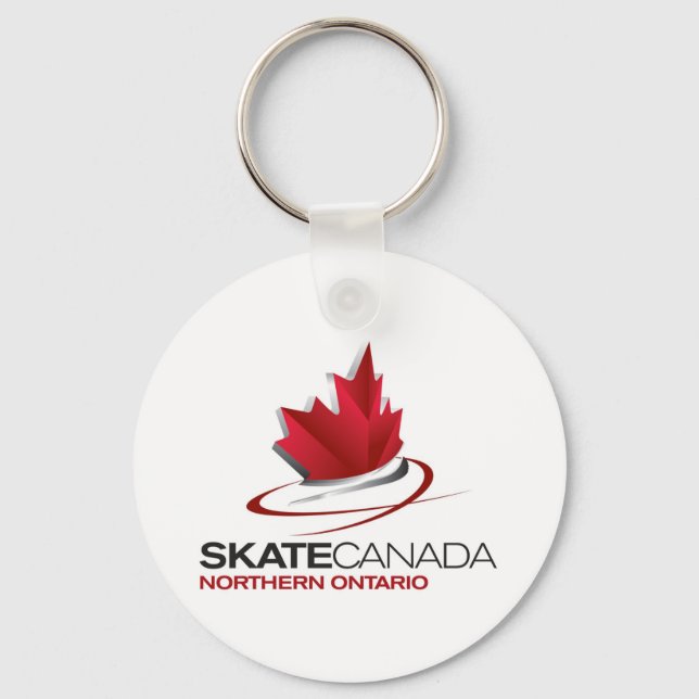 Porte-clés Logo de Patinage Canada Nord de l'Ontario (Recto)