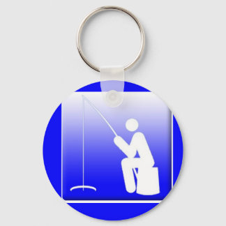 Porte-clés Logo de pêche à la glace