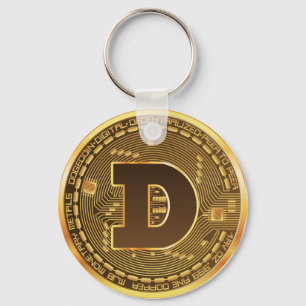 Porte-clés Logo de pièce Dogecoin doge crypto-monnaie
