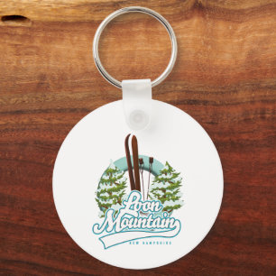 Porte-clés Logo de ski Loon Mountain New Hampshire