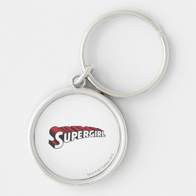 Porte-clés Logo de Supergirl Red and White (Devant)