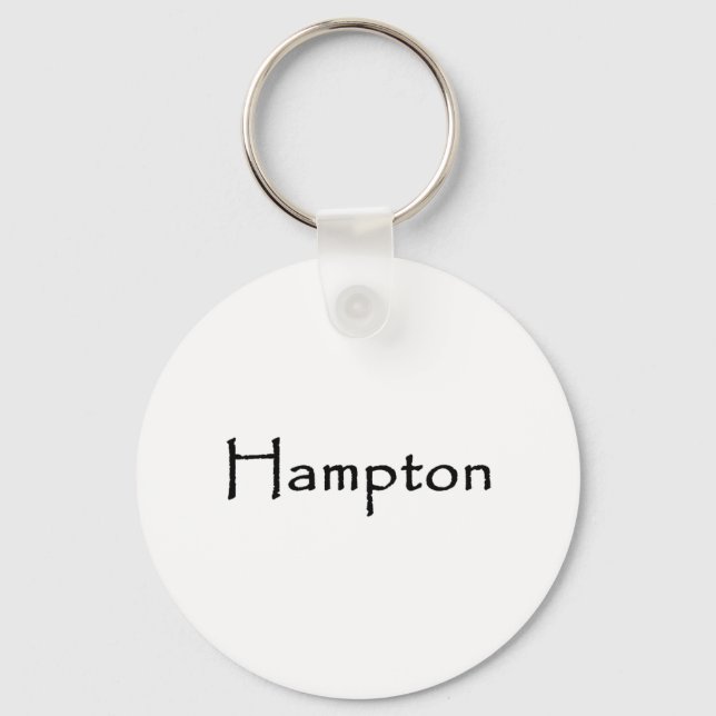 Porte-clés Logo de texte Hampton (Recto)