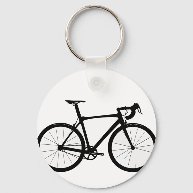 Porte-clés Logo de vélo de route (Recto)