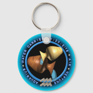 Porte-clés Logo de zodiaque de Verseau de Valxart