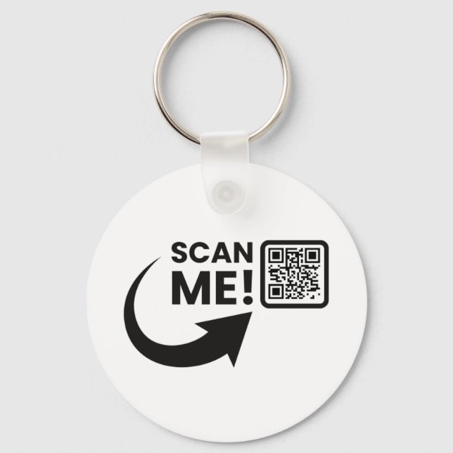 Porte-clés Logo d'entreprise à double face et code QR (Recto)