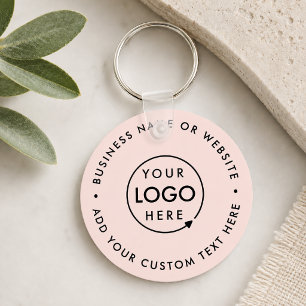 Porte-clés Logo d'entreprise   Blush Pink Feminine Profession