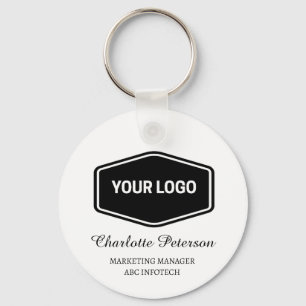 Porte-clés Logo d'entreprise et code QR promotionnel