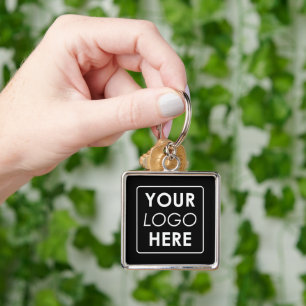 Porte-clés Logo d'entreprise minimaliste moderne personnalisé