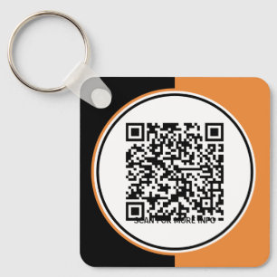 Porte-clés Logo d'entreprise Orange Personnalisé