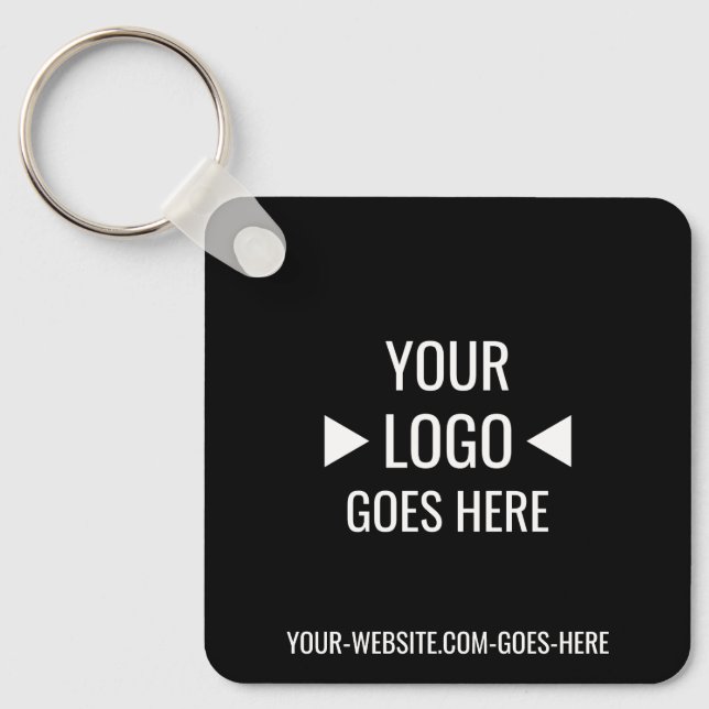 Porte-clés Logo d'entreprise personnalisé (Recto)