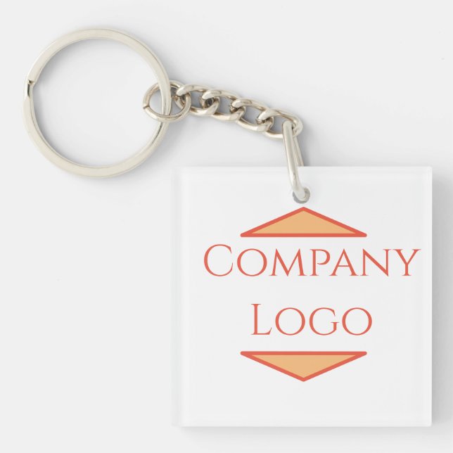 Porte-clés Logo d'entreprise personnalisé (Devant)