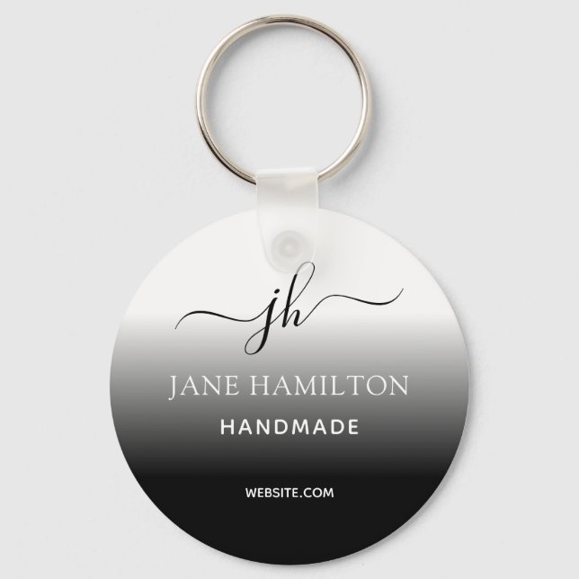 Porte-clés Logo d'entreprise Porte - clé simple minimal (Recto)