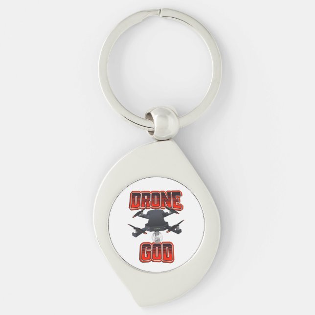 Porte-clés logo Drone God (Devant)