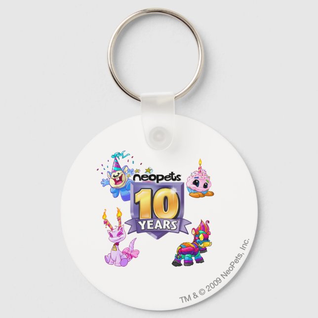 Porte-clés Logo du 10e anniversaire (Recto)