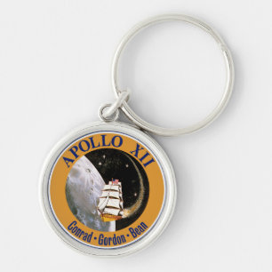 Porte-clés Logo du patch de mission Apollo 12