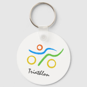 Porte-clés Logo du triathlon