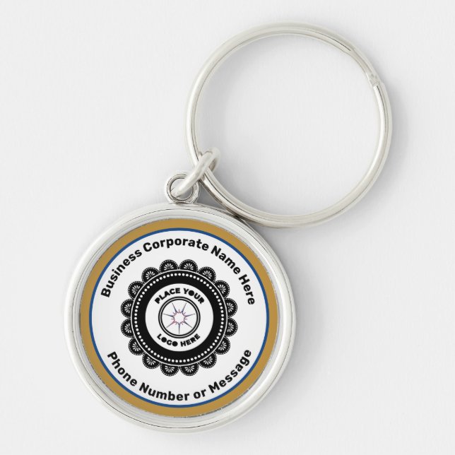 Porte-clés Logo Entreprise Marque Promouvoir Personnalisé (Devant)