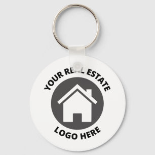 Porte-clés Logo Immobilier simple ici