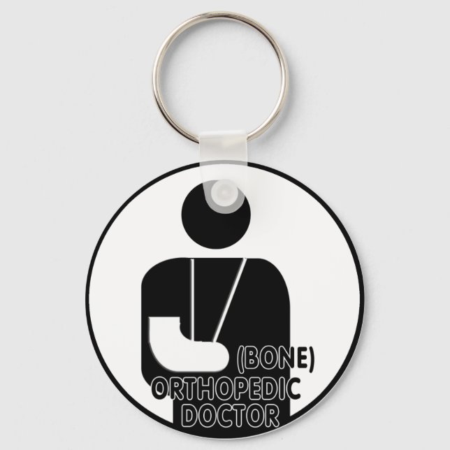 PORTE-CLÉS LOGO MÉDECIN ORTHOPÉDIQUE (OS) (Recto)