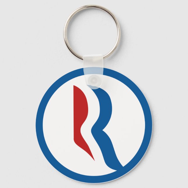 Porte-clés Logo Mitt Romney "R" (Recto)