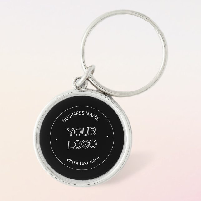 Porte-clés Logo modifiable Remplacement et nom de l'entrepris (Créateur téléchargé)