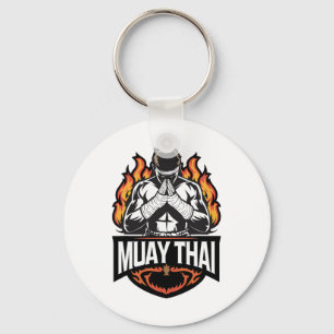 Porte-clés Logo Muay Thai - Thai Boxer Fighter