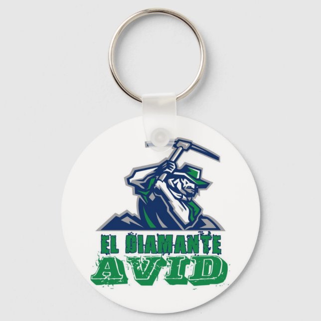 PORTE-CLÉS LOGO OFFICIEL AVID BLANC (Recto)
