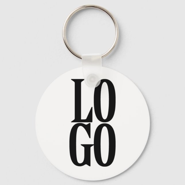 Porte-clés Logo personnalisé de l'entreprise ou de l'entrepri (Recto)