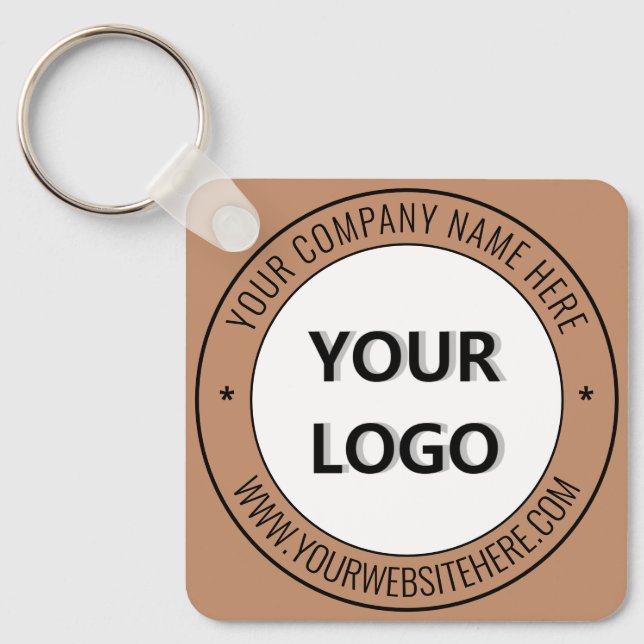 Porte-clés Logo personnalisé et texte promotionnel Porte - cl (Recto)