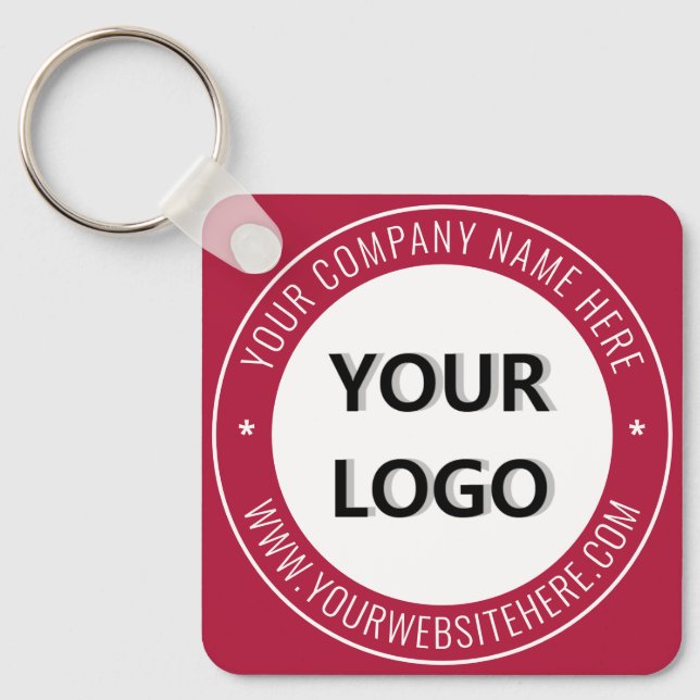 Porte-clés Logo personnalisé et texte promotionnel Porte - cl (Recto)
