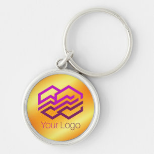Porte-clés Logo Personnalisé Ou Image Gold