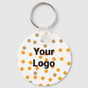 Porte-clés Logo personnalisé simple et élégant ici société b