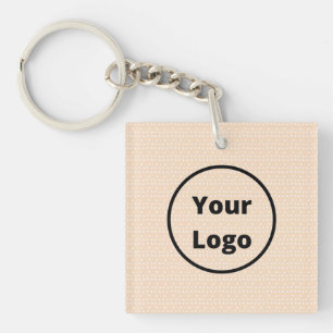 Porte-clés Logo personnalisé sur de minuscules points blancs 