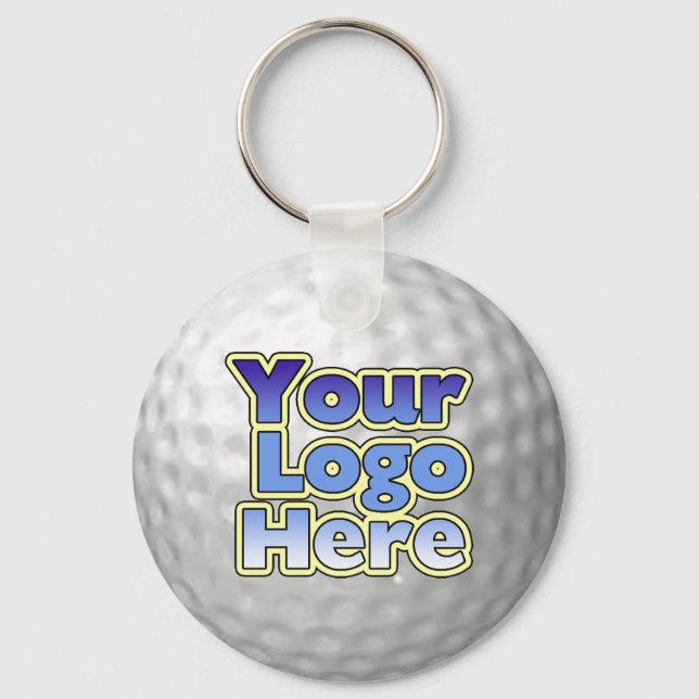 Porte-clés Logo Porte - clé de balle de golf (Recto)
