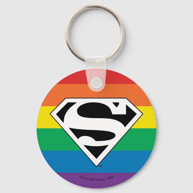 Porte-clés Logo Rainbow Superman (Recto)