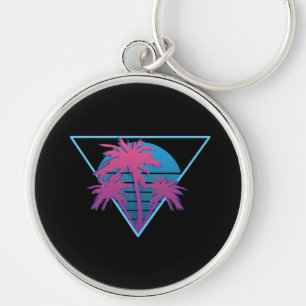 Porte-clés Logo Retro Palm Trees