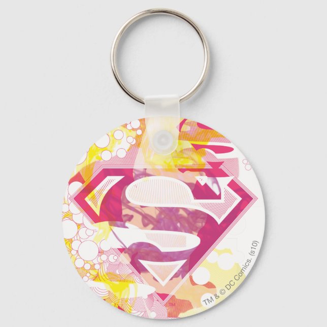Porte-clés Logo Retro Supergirl (Recto)