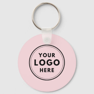 Porte-clés Logo rose entreprise professionnelle personnalisée