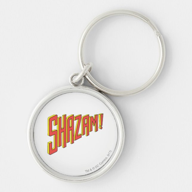 Porte-clés Logo Shazam Rouge/Jaune (Devant)