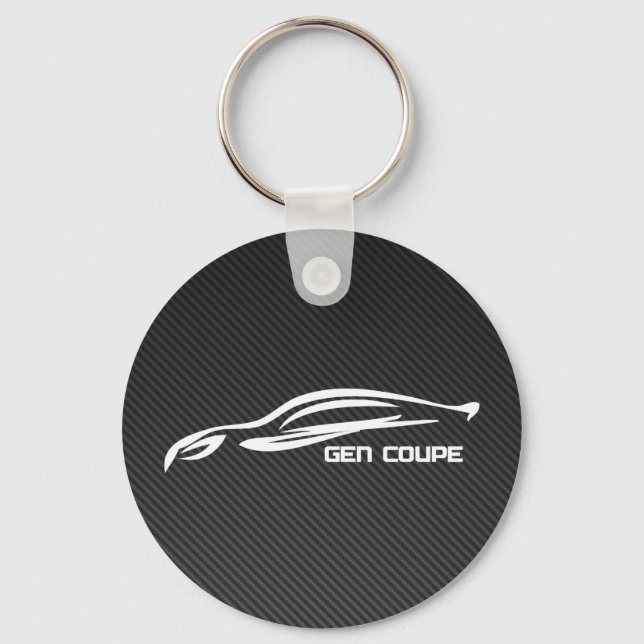 Porte-clés Logo Silhouette Blanc Coupe Gen (Recto)