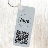 Logo simple Code QR Business Blue