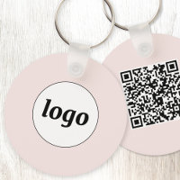Logo simple Code QR Business Blush Rose
